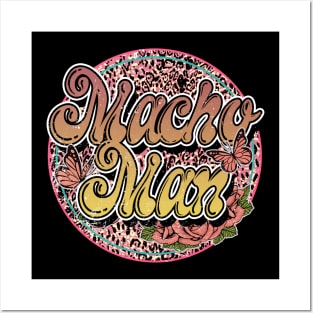 Graphic Proud Macho Name Flower Birthday 70s 80s 90s Vintage Styles Posters and Art